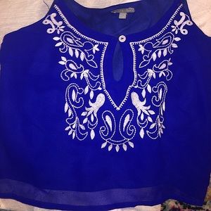 3 for $15 ❤️ Royal Blue Crop Top